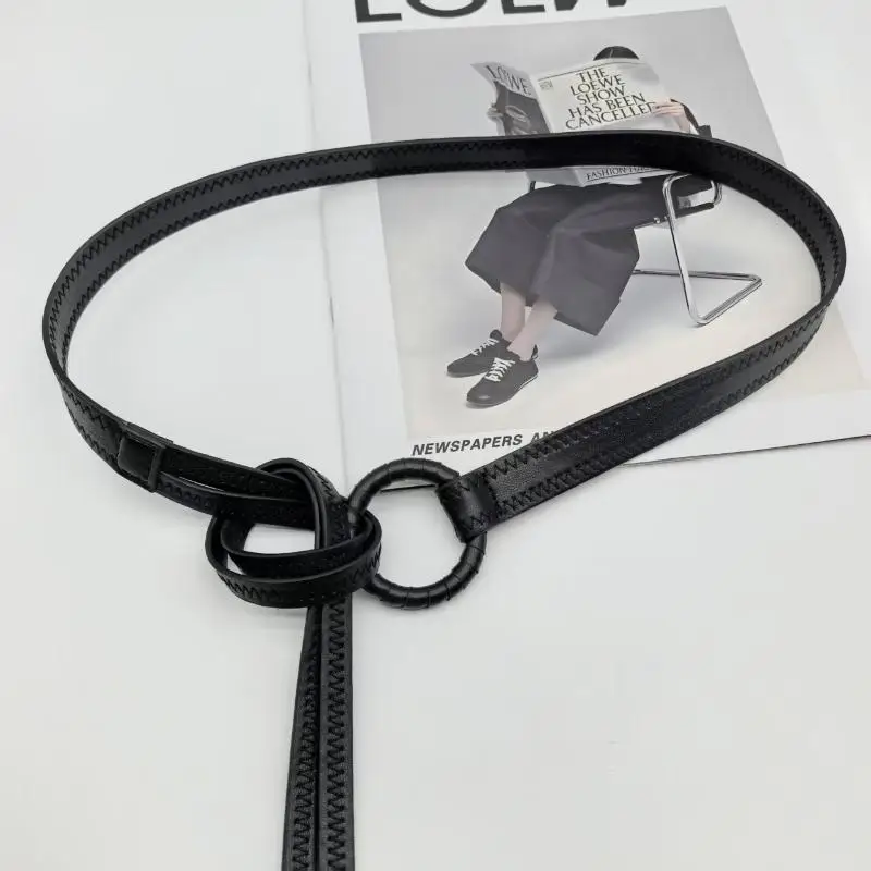 

Новинка! Ремень без отверстий, винтажный, из искусственной кожи, однотонный, декоративный, тонкий, для платья.