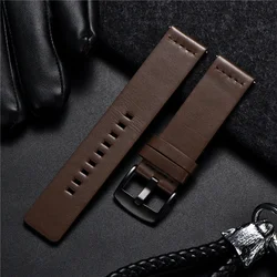 Soft Leather Quick Release Watchband Men Women Smartwatch Watch Straps 18mm 20mm 22mm 24mm Watch Accessories