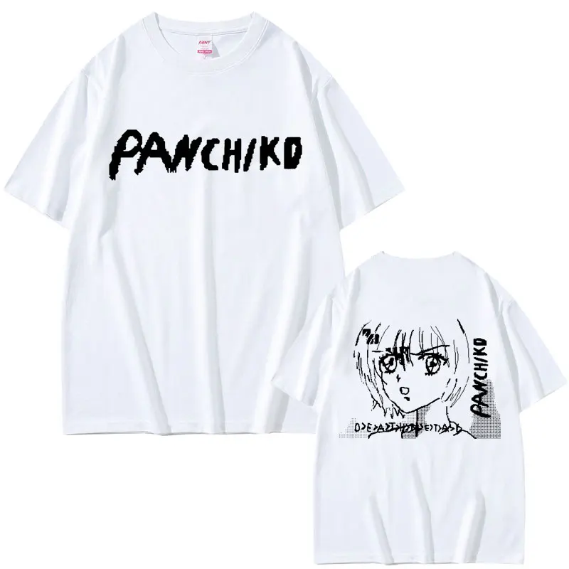 

Rock Band Panchiko DEATHMETAL Double Sided Print Tshirt Men Women Vintage Oversized T-shirts Male Casual 100% Cotton T Shirts