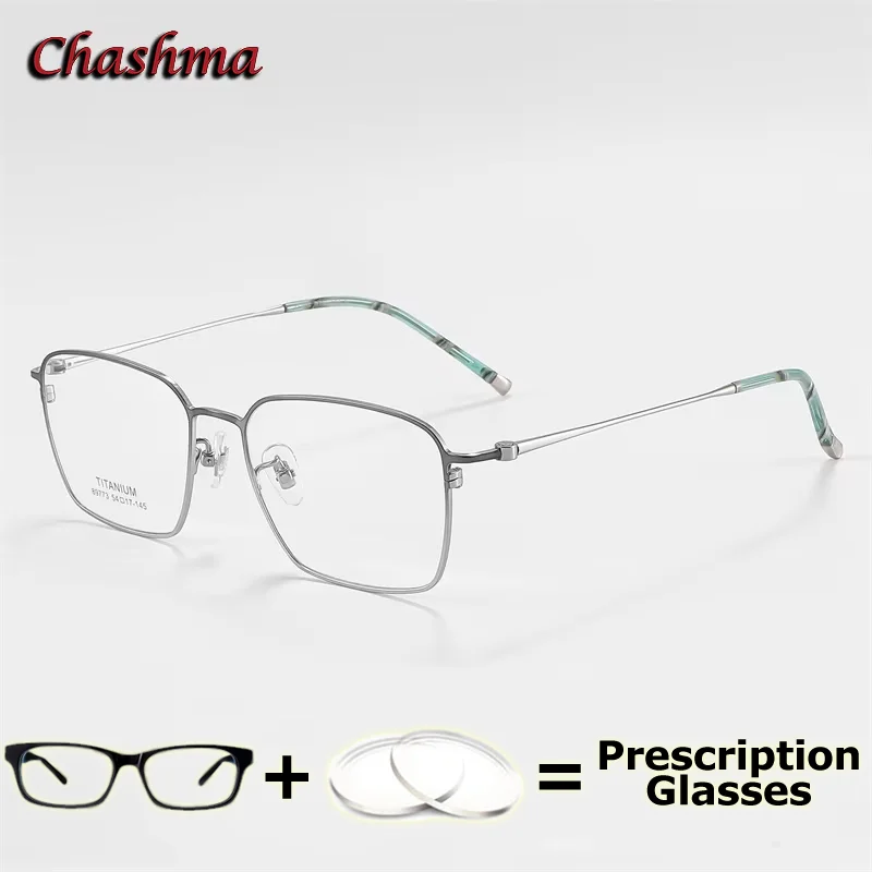 

7 g Optical Prescription Glasses Pure Titanium Myopia Lens Ultra Thin Wide Multifocal Progressive Anti Blue Ray Glasses for Man