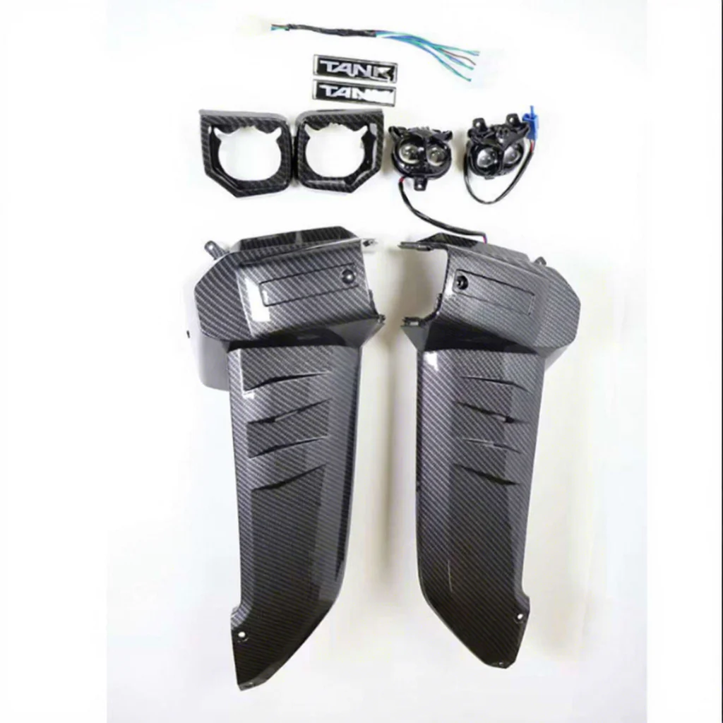

Latest model for 150CC 200CC motorcycle side guard left and right motorcycle fog lamp accessories