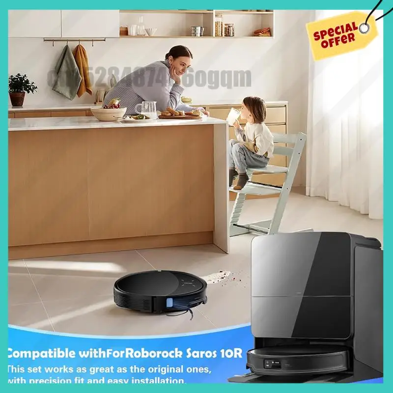 -ABJZ Replacement Parts For Roborock Saros 10R / G20S Vacuum Cleaner Main Side Brushes HEPA Filter Mop Pads Dust Bag