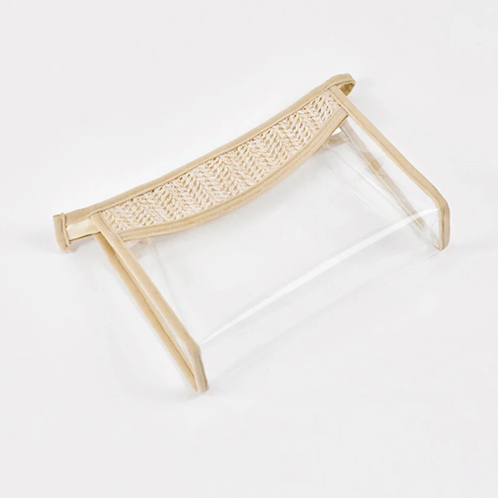 2 szt. Przezroczyste, wodoodporne kosmetyczki do przechowywania makijażu, prosty design z zamkiem błyskawicznym, przenośny organizer podróżny na przybory toaletowe do codziennego użytku.