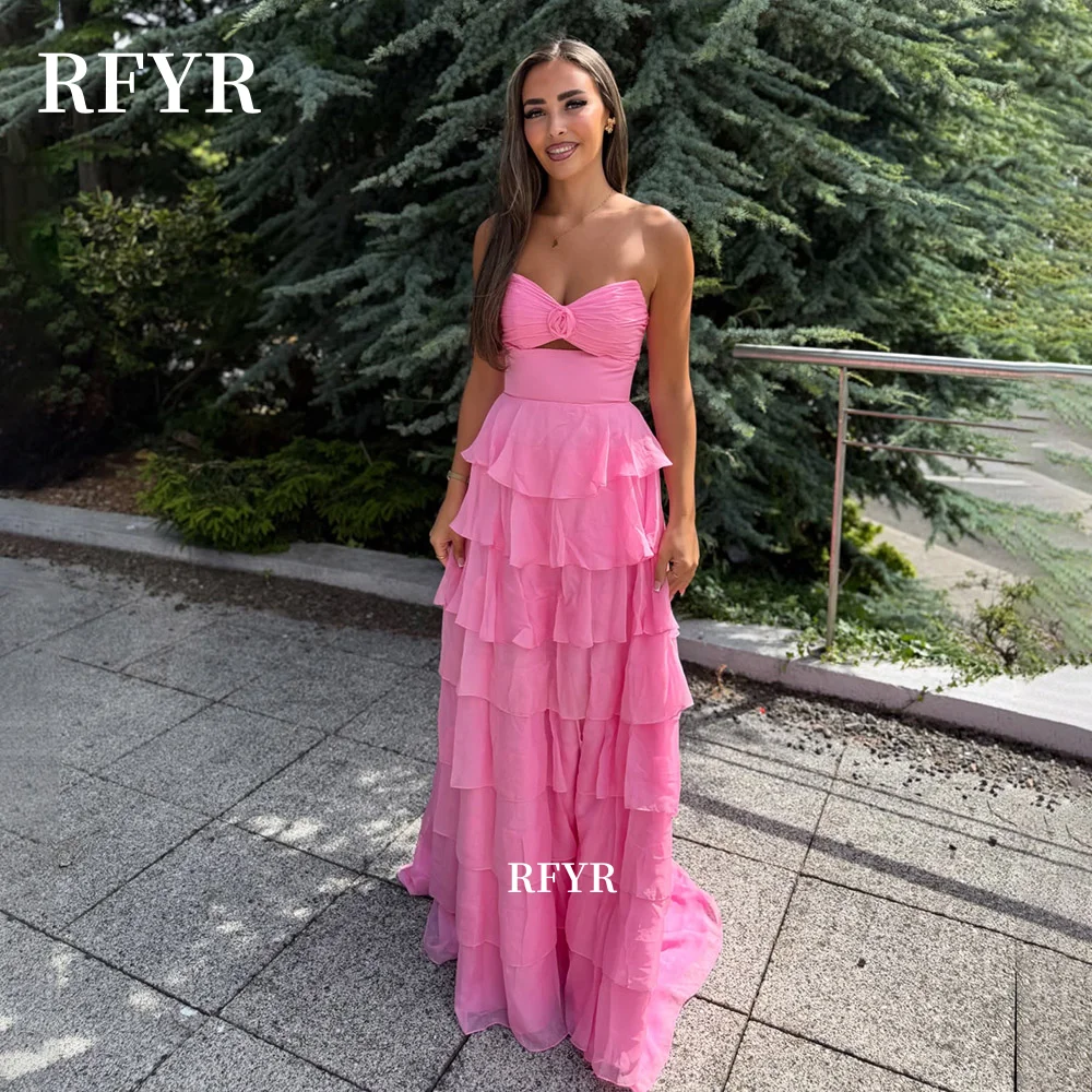 RFYR A Line Prom Dress Layers Princess Dress Chiffon Party Dresses Sweetheart Homecing Dress 2026 Customized