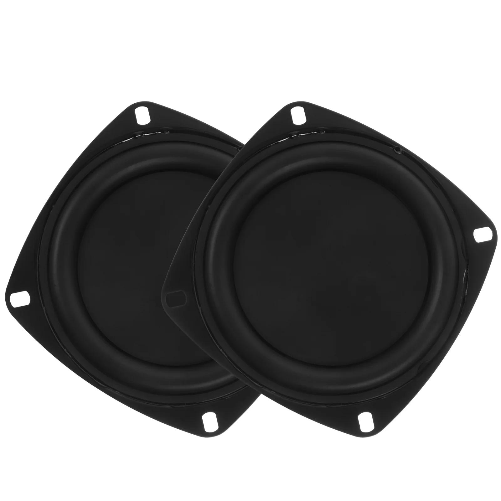 2 PCS Speaker Vibration Diaphragm Replacement 4 Inch USB Membrane Iron Loudspeaker Bass Enhancement