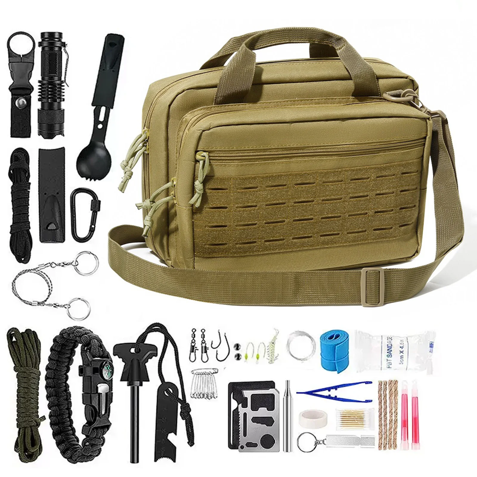 

Тактическая сумка для пистолета из ткани Оксфорд 600D с множеством карманов, сумка для охотничьих принадлежностей, тактическая сумка-мессенджер для охоты на открытом воздухе