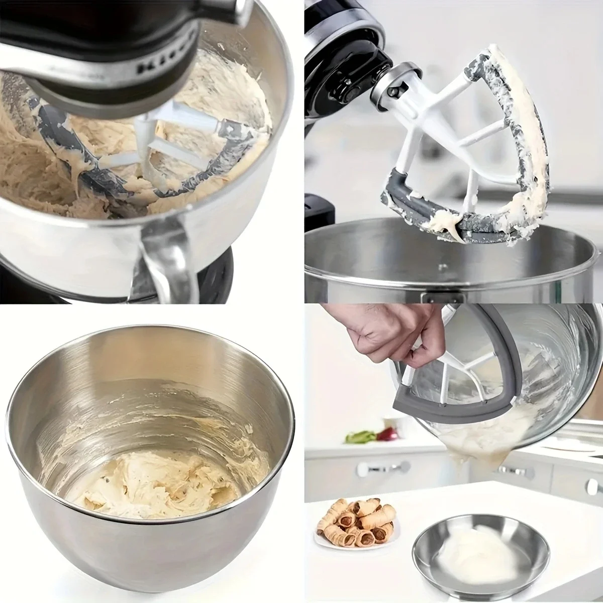 4.5-5 inch silicone accessories compatible with KitchenAid tilt head vertical mixer to enhance your baking experience