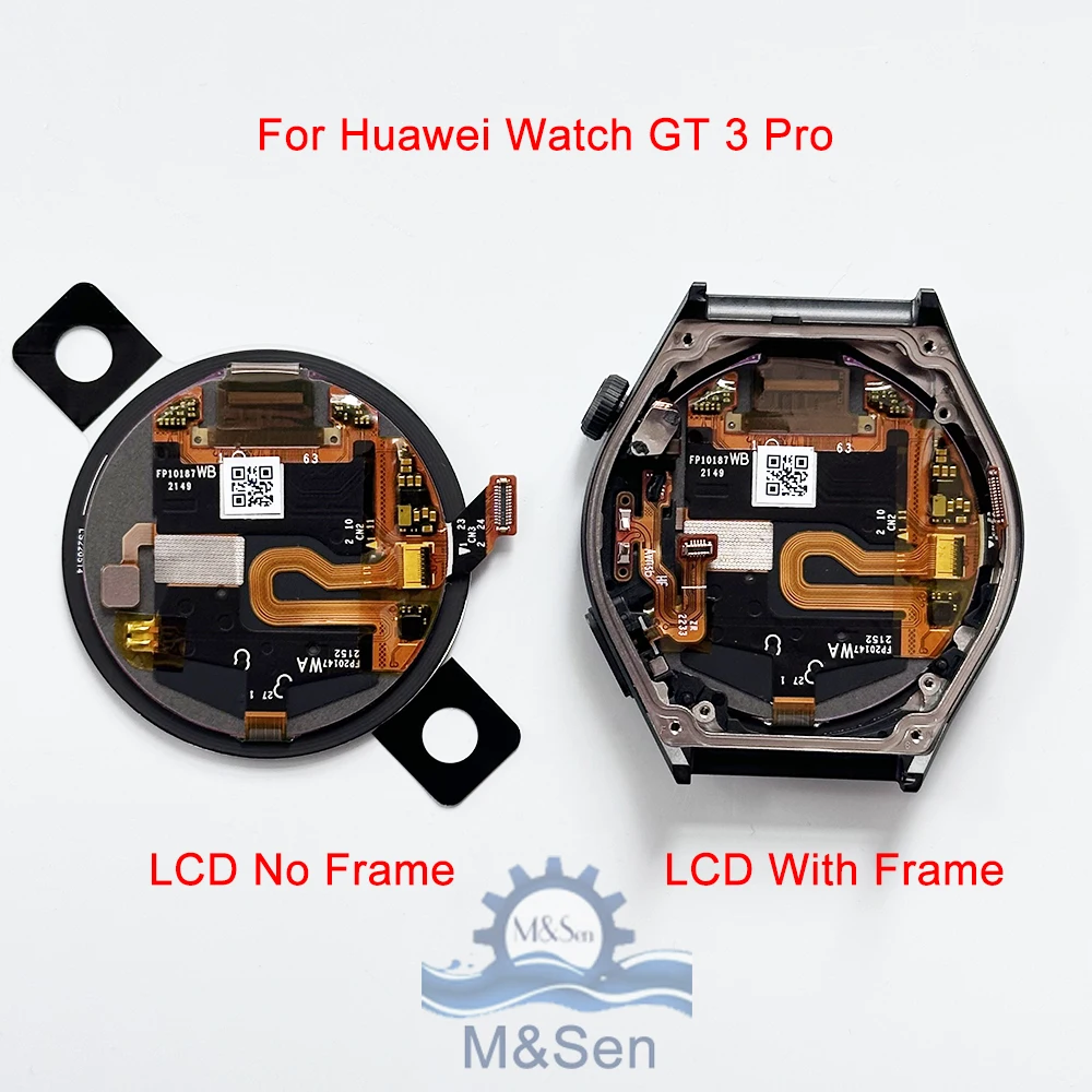 Huawei Watch GT3 Pro Écran LCD + Cadre Tactile Digitizer pour Huawei Watch GT3 Pro LCD ODN-B19 46MM Original