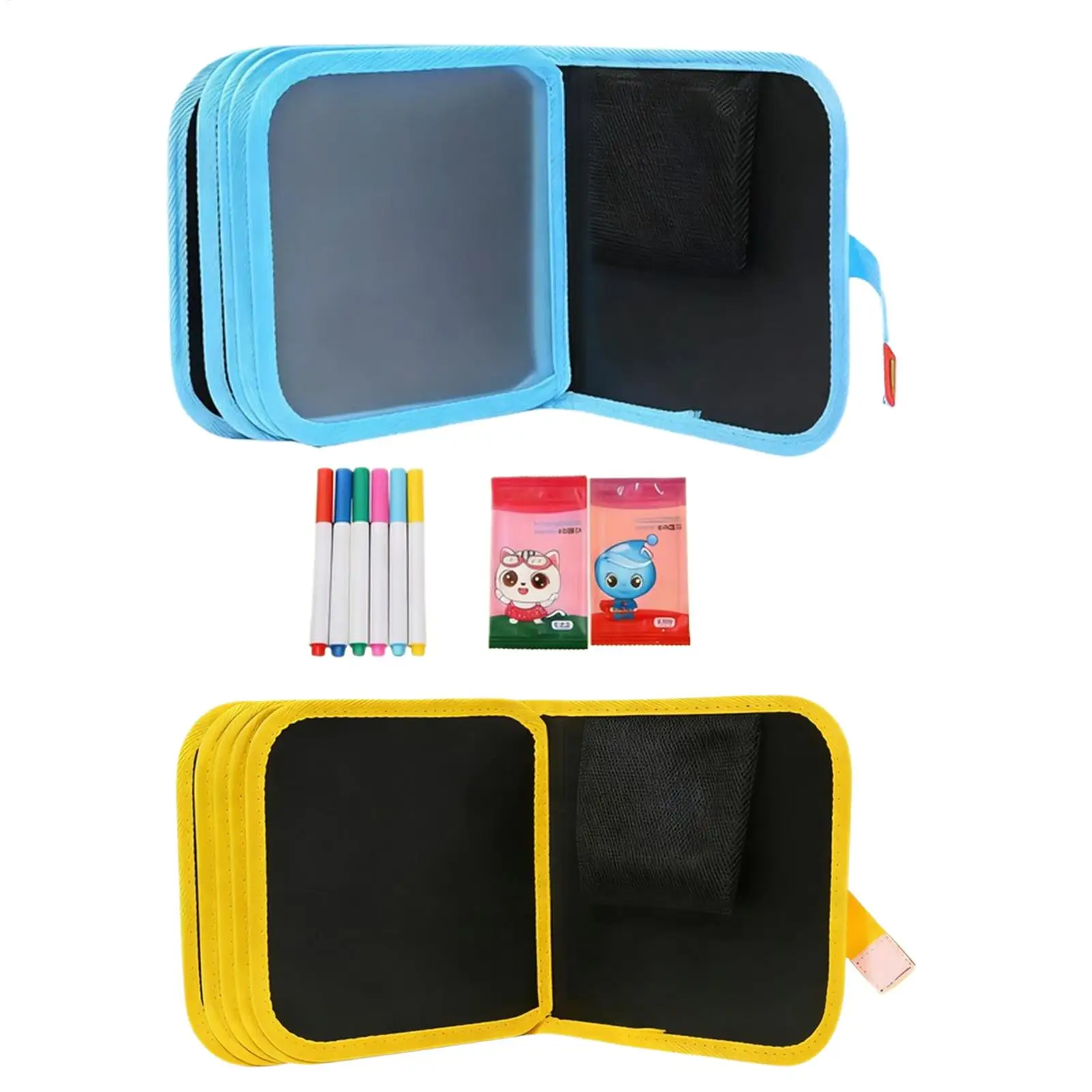 Reusable Scribble Book Erasable Drawing Pad with 12 Pens Water Coloring Books Kids Toddler Painting Kit for School Art Activity