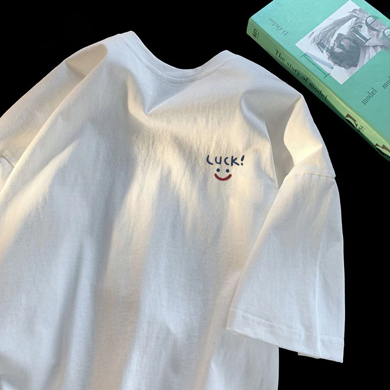 

Футболка унисекс в американском стиле, плотная, с коротким рукавом, базовый слой, модный принт, повседневная, свободного кроя, летняя рубашка