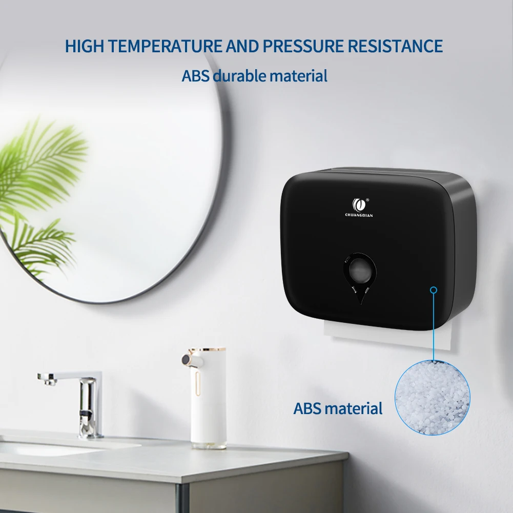 Bathroom Tissue Dispenser Toilet paper towel dispenser  Towel Rack Tissue Dispenser  ABS Waterproof Wall Mounted Punch Free