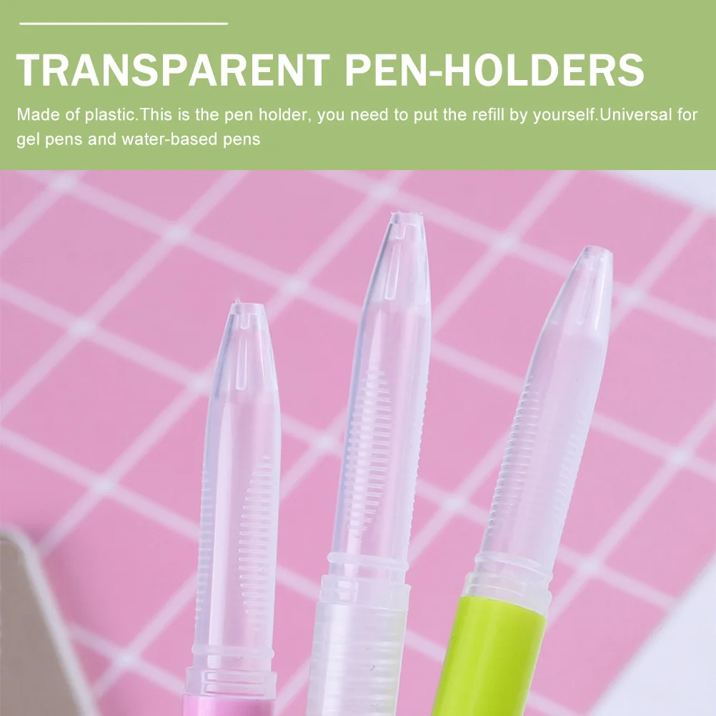 

50Pcs Empty Pen Holders Leak Protection Practical for Students and Office Stationery Empty Pen Holder