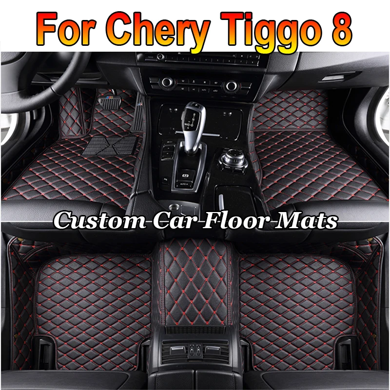 

Автомобильные коврики для Chery Tiggo 8/ Tiggo 8 Pro, пять сидений, 2022, 2023, индивидуальные автомобильные накладки на ножки, автомобильный чехол, аксессуары для интерьера
