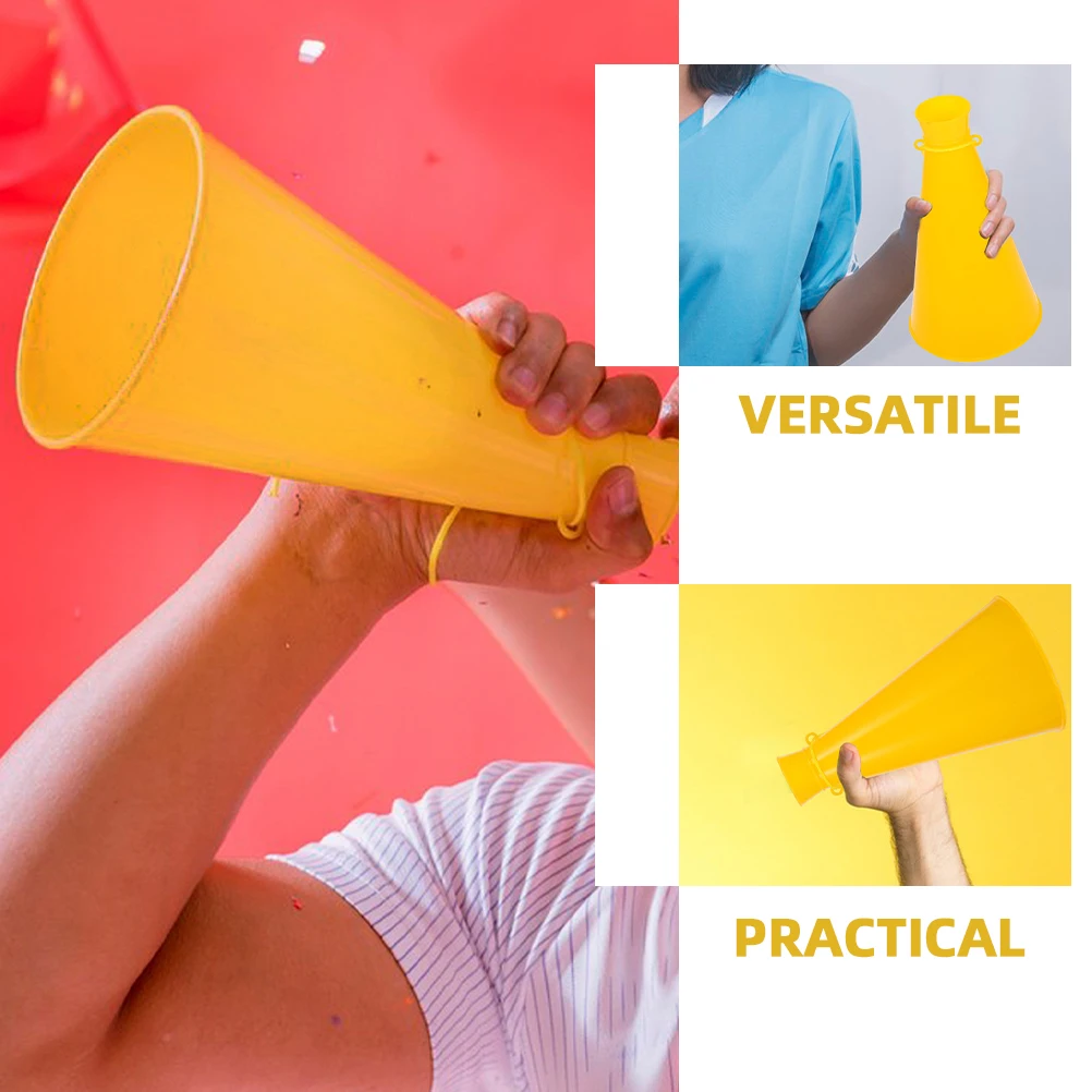 

2pcs Cheering Horn Megaphone Plastic Party Favors Loud Fan Game Accessories Football Horns for Concerts Outdoor Events