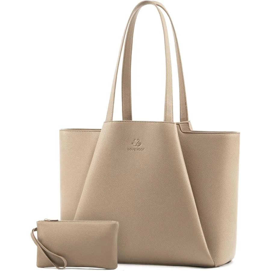 Borsa tote per laptop per donna Borsa da lavoro da 15,6 pollici Borsa per laptop in pelle Borsa da ufficio di grande capacità Valigetta per computer Borsa a tracolla Cas