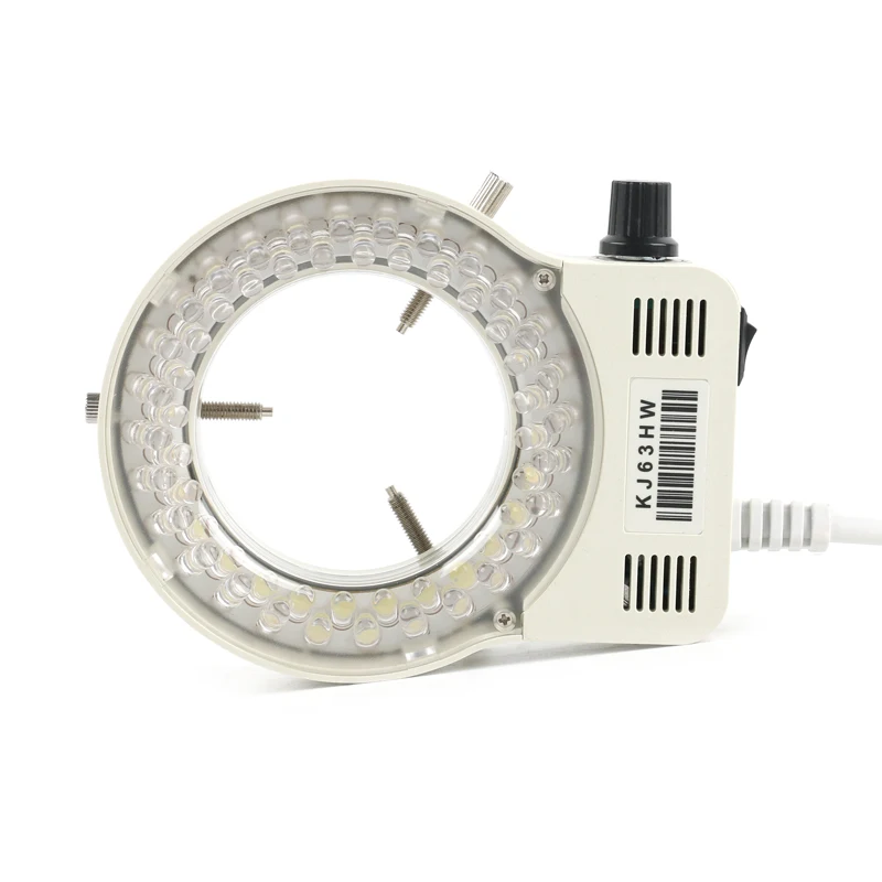 56pcs 144pcs LED Ring Light Illuminator Lamp For Industry Video Stereo Microscope C MOUNT Lens Camera Magnifier 110~240V