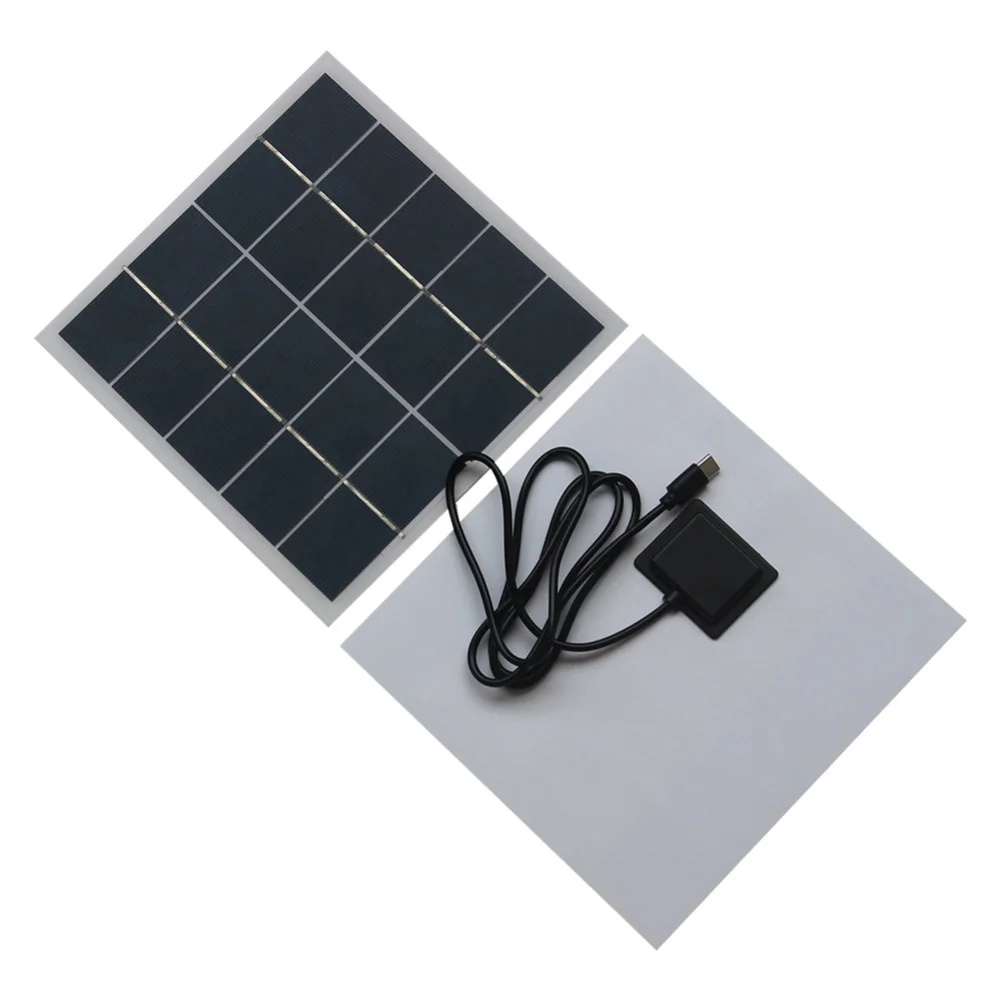 Efficient Solar Energy Solution 4W 5V Solar Panel Rated Power 4W Charges 3.7V Batteries Low-power Compatibility