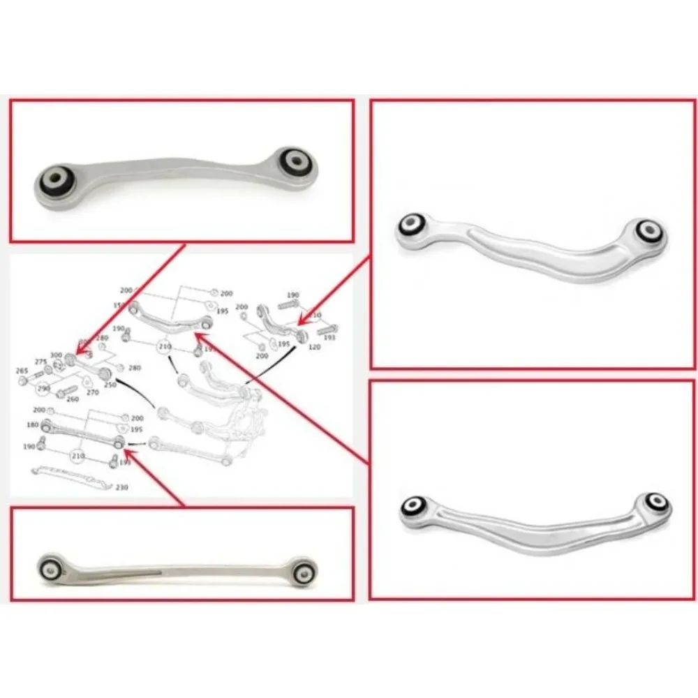 

Rear Axle Suspension Trailing Arm Stabilizer Pull Replacement for Mercedes Benz W221 S280 S320 S350 S400 S500 S600 2005-2013