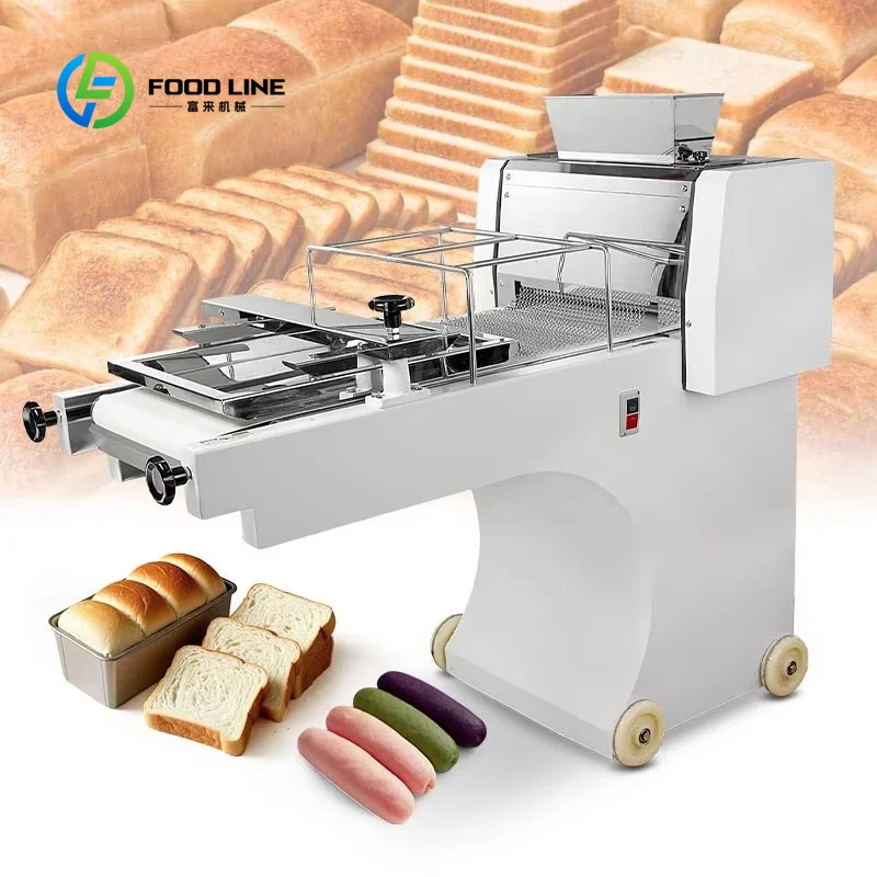 Automatic Industrial Bread Moulder, Custom Bakery Dough Shaping Machine for Croissant Making and Commercial Baking