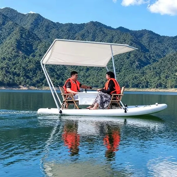 

New Design Electric Inflatable Material Light Weight Catamaran Boat Home Use Powered Sightseeing Cruises Tours Circle Line