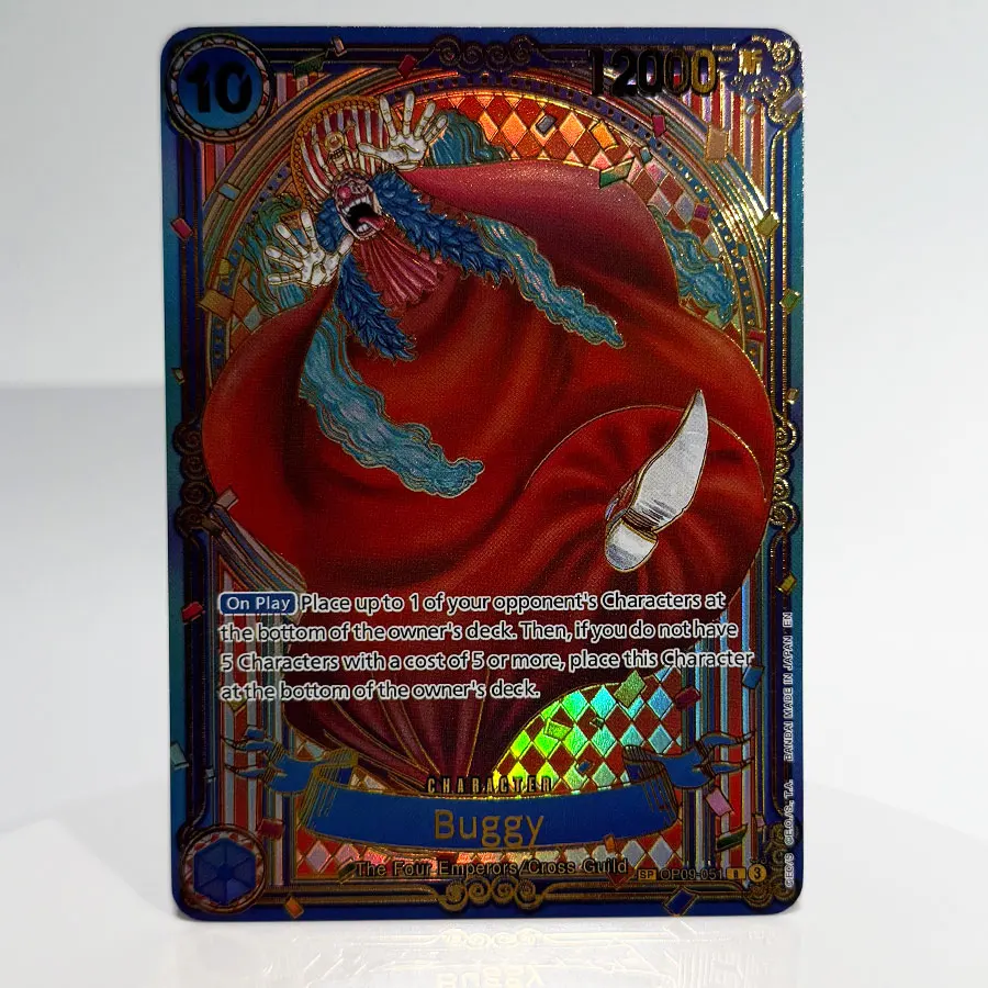 One Piece OPCG Proxy Cards Buggy Hancock Mihawk Crocodile Doflamingo Law Jinbe Moria Kid Killer Perona Sengoku Sugar  Art Foil view 6