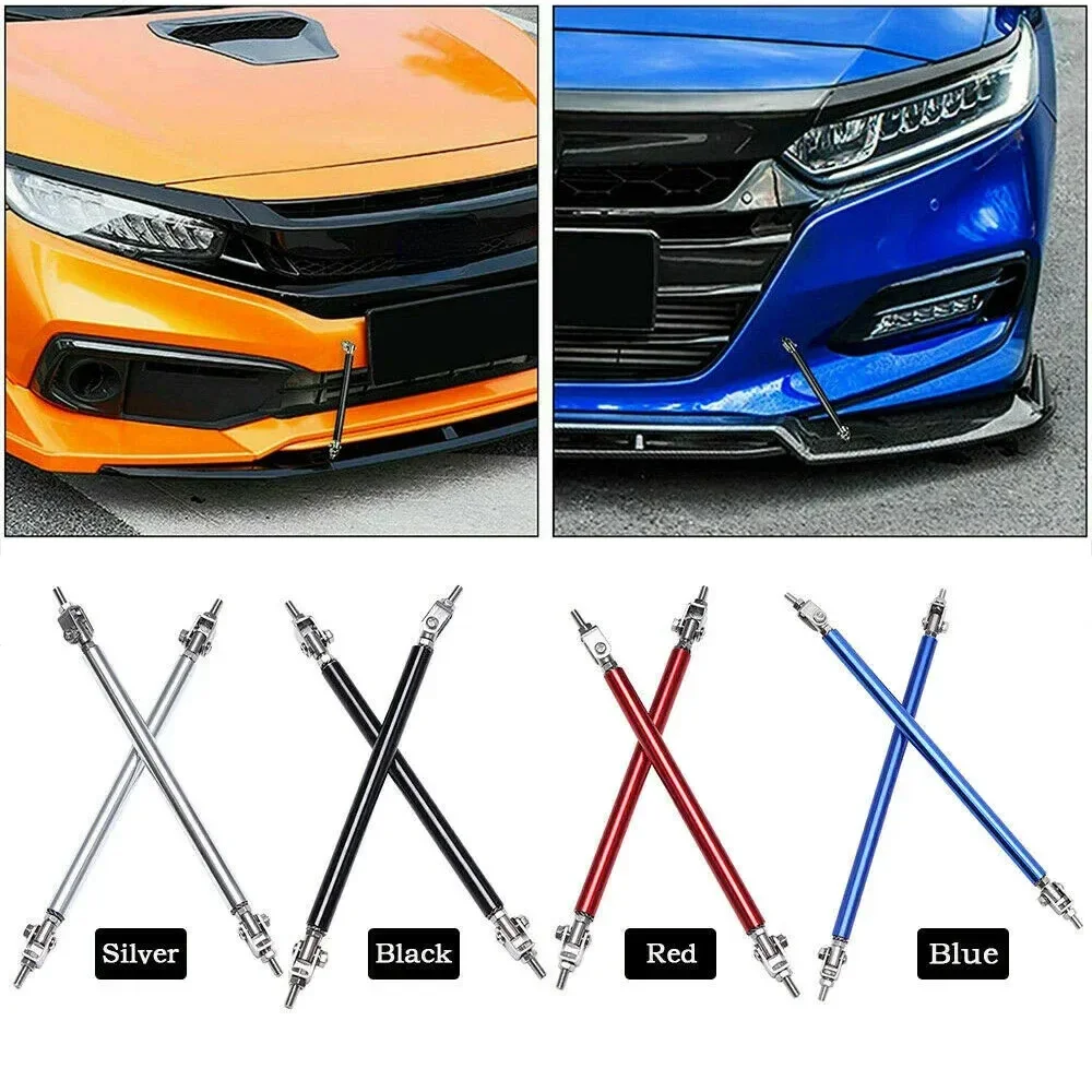 

Car Front Bumper Splitter Rods Aluminum Universal Adjustable Car Lip Splitter Spoiler Strut Rod Tie Support Bar 75/100/150/200mm