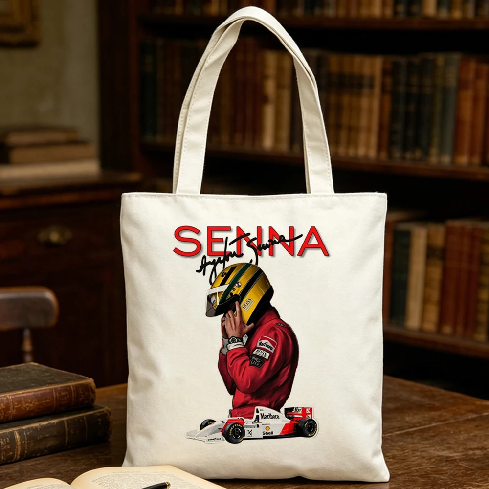 bolsa-tote-ayrton-senna-sacola-de-compras-de-lona-bolsa-de-ombro-feminina