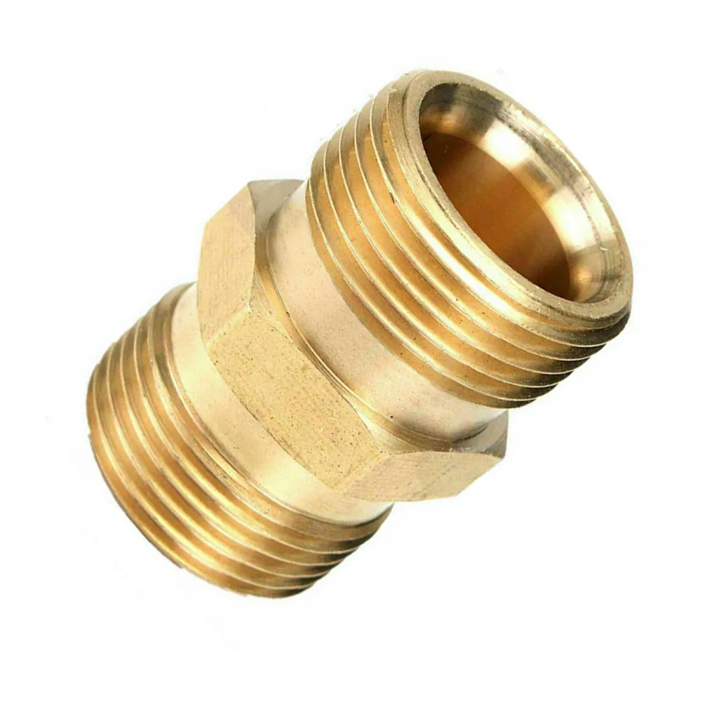 

M22/15 Mm Male Adaptor Power Pressure Washer Pump Hose Outlet Solid Brass For Screw Fittings Karcher Gargen Power Tools Parts