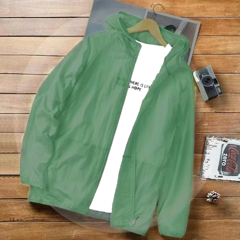 

Мужская ветровка с защитой от ультрафиолета UPF 50+, быстросохнущая куртка, уличная солнцезащитная тонкая спортивная легкая куртка с капюшоном для пешего туризма, рыбалки, велоспорта