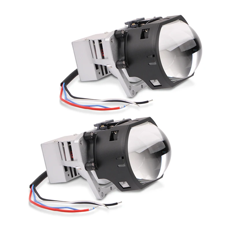 

1 pair 3.0-inch Bi LED projection lens 3.0 Matrix Headlights White Light Super Bright High low beam LED Lens Headlight For Car