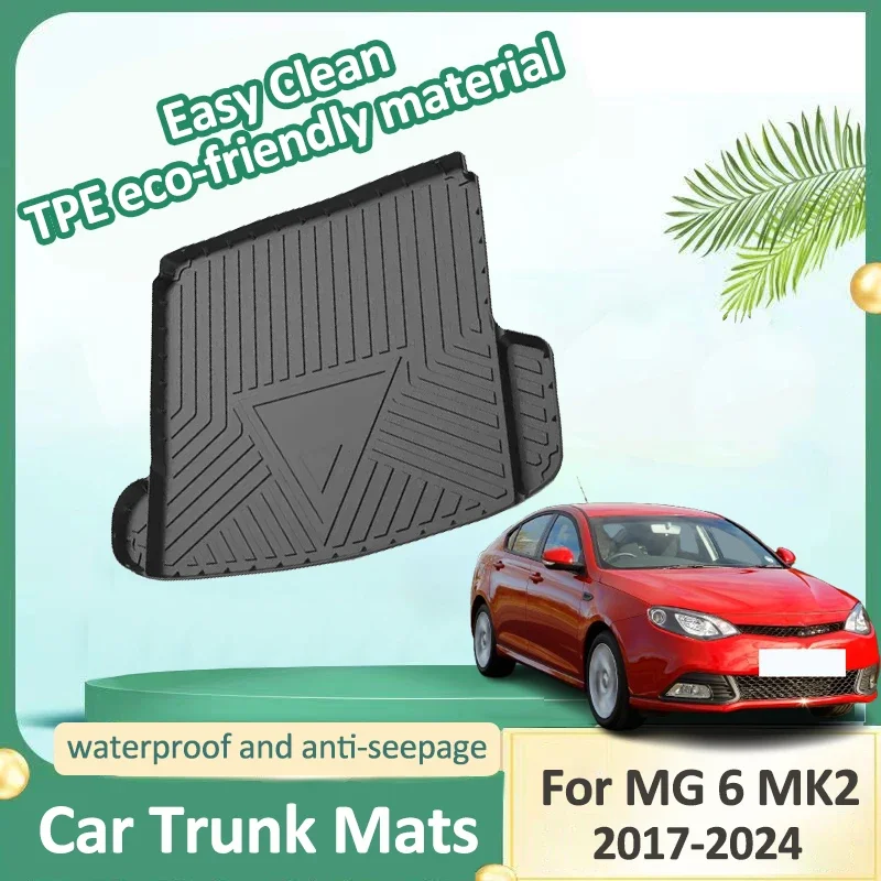 

Car Trunk Mat For MG6 Accessories MG 6 MK2 2022 2023 2017-2024 TPE Trunk Mats Cargo Liners Boot Carpet Anti-dirty pad Auto Tools