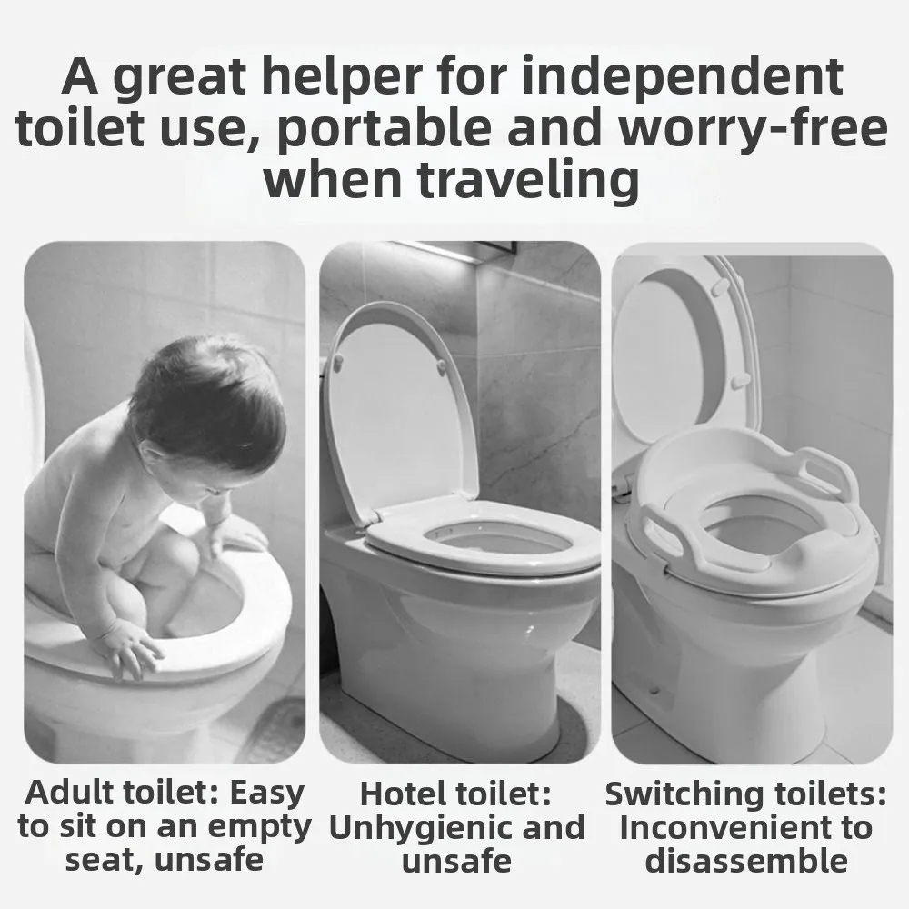 Splash-proof Baby Potty Seat Nonslip Suction Cup Fixation Children Potty Chair Pad Easy To Wash Waterproof