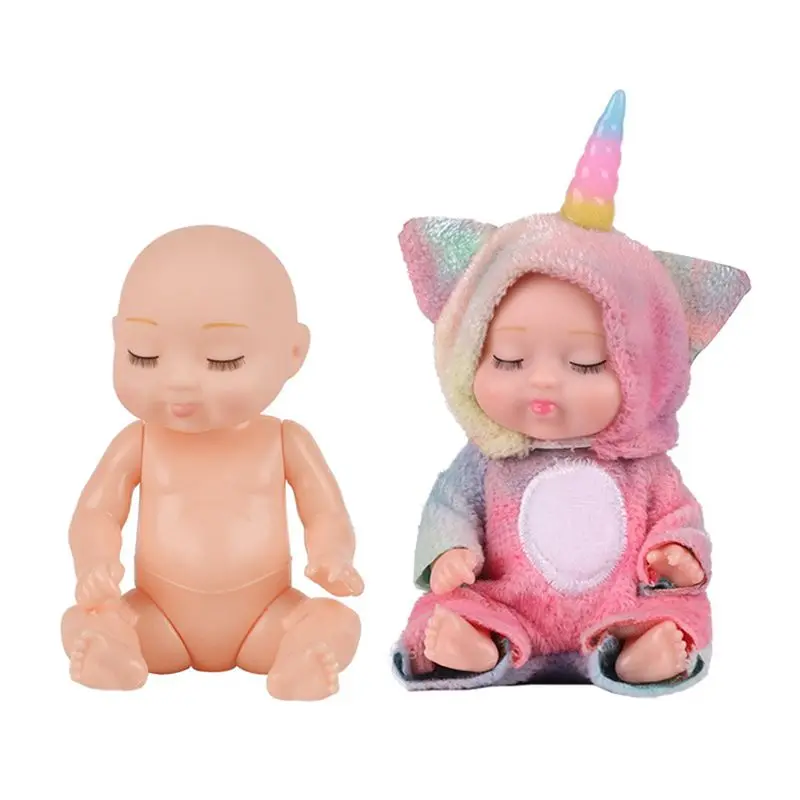 8 stuks herboren babypoppen 4 inch babymodel speelgoed miniatuur pop accessoire snelle verzending verjaardagscadeau voor meisjeskinderen