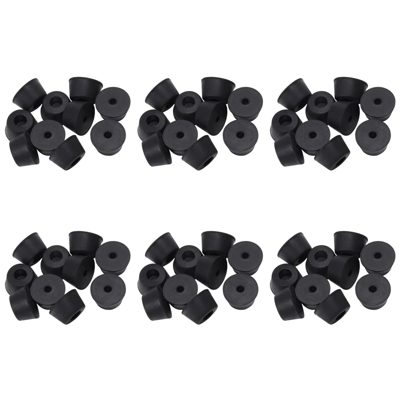 60 Pcs 21 X 12 Mm Conical Recessed Foot Feet Rubber Buffer Material: Rubber