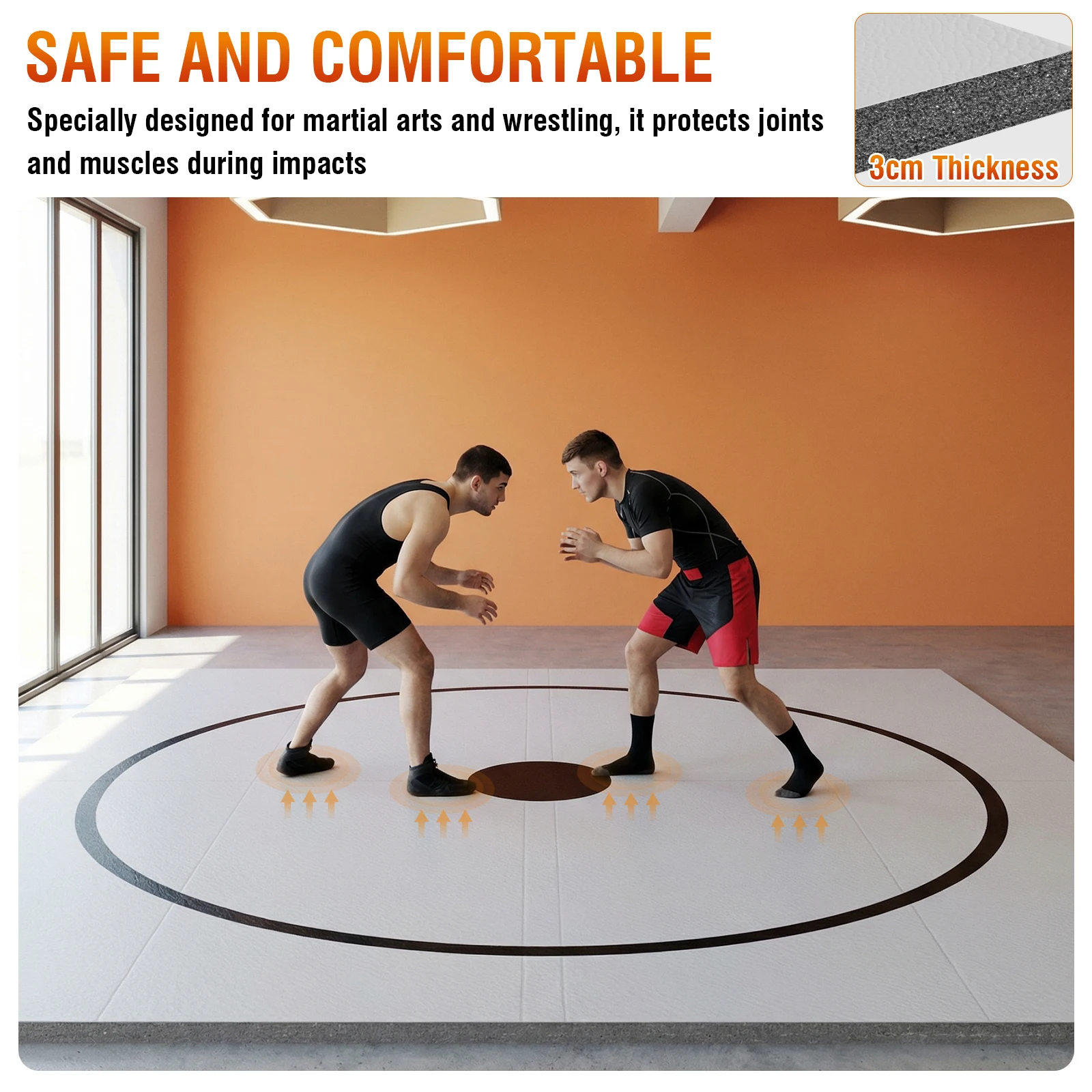 

Складные водонепроницаемые тренировочные маты для гимнастики, BJJ, MMA, боевых искусств, бокса, грэпплинга и дзюдо