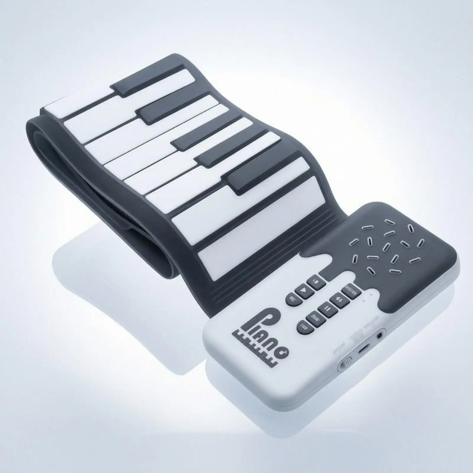 Roll Up Electronic Piano 49 Key Rechargeable Portable Keyboard for Kids Practice Travel Home