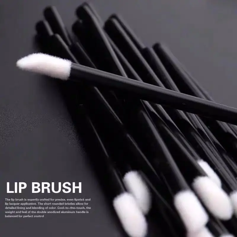 250/500/1000 PCS Disposable Lip Brushes Wholesale Lipstick Applicators Eyelash Mascara Brush Cosmetic Cotton Swab Makeup Tools