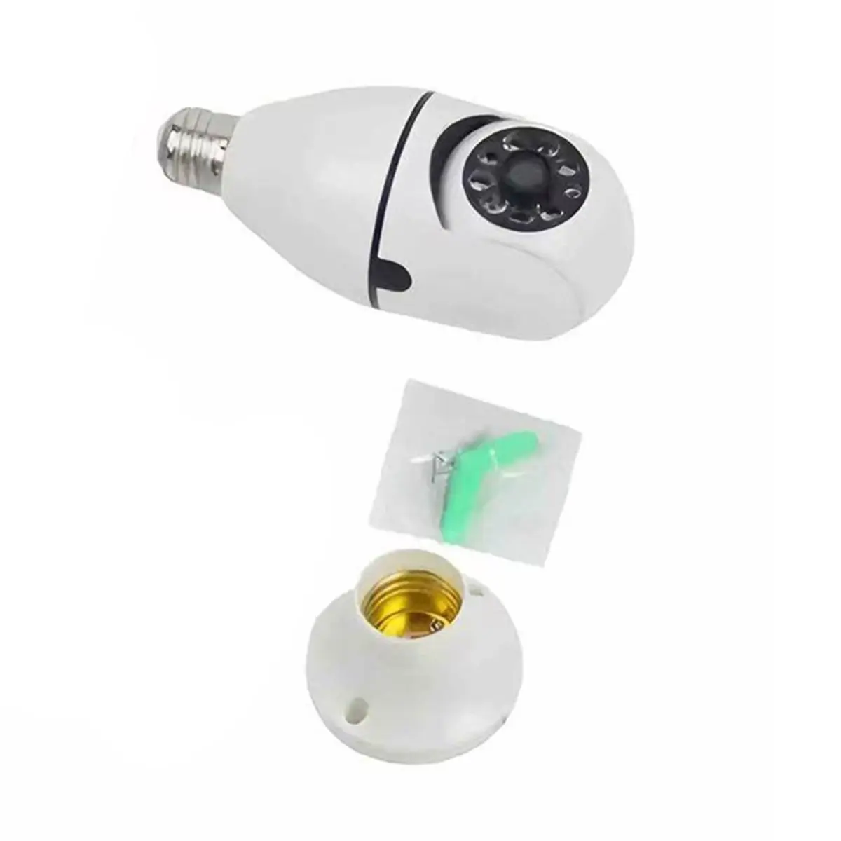 ABZJ E27 Bulb Wifi Surveillance Camera 2.4G WIfi Wireless Night Vision Automatic Human Tracking Video Security Baby Monitor