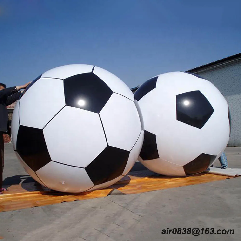 Giant Airtight Inflatable Helium Soccer Balloon Huge Inflatable Football Sports Ball For Advertising Parade Events