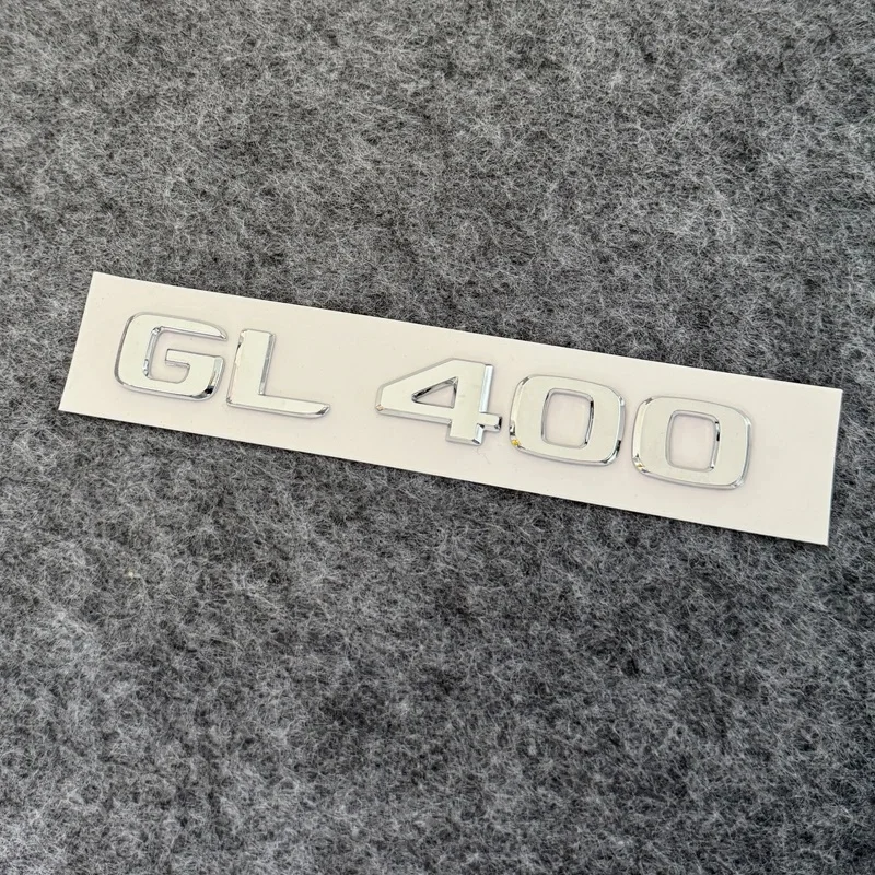 3D ABS Plastic Car Rear Logo Badge GL63 GL350 GL400 GL450 CL550 4MATIC Nameplate Sticker For Mercedes Benz GL Class Accessories