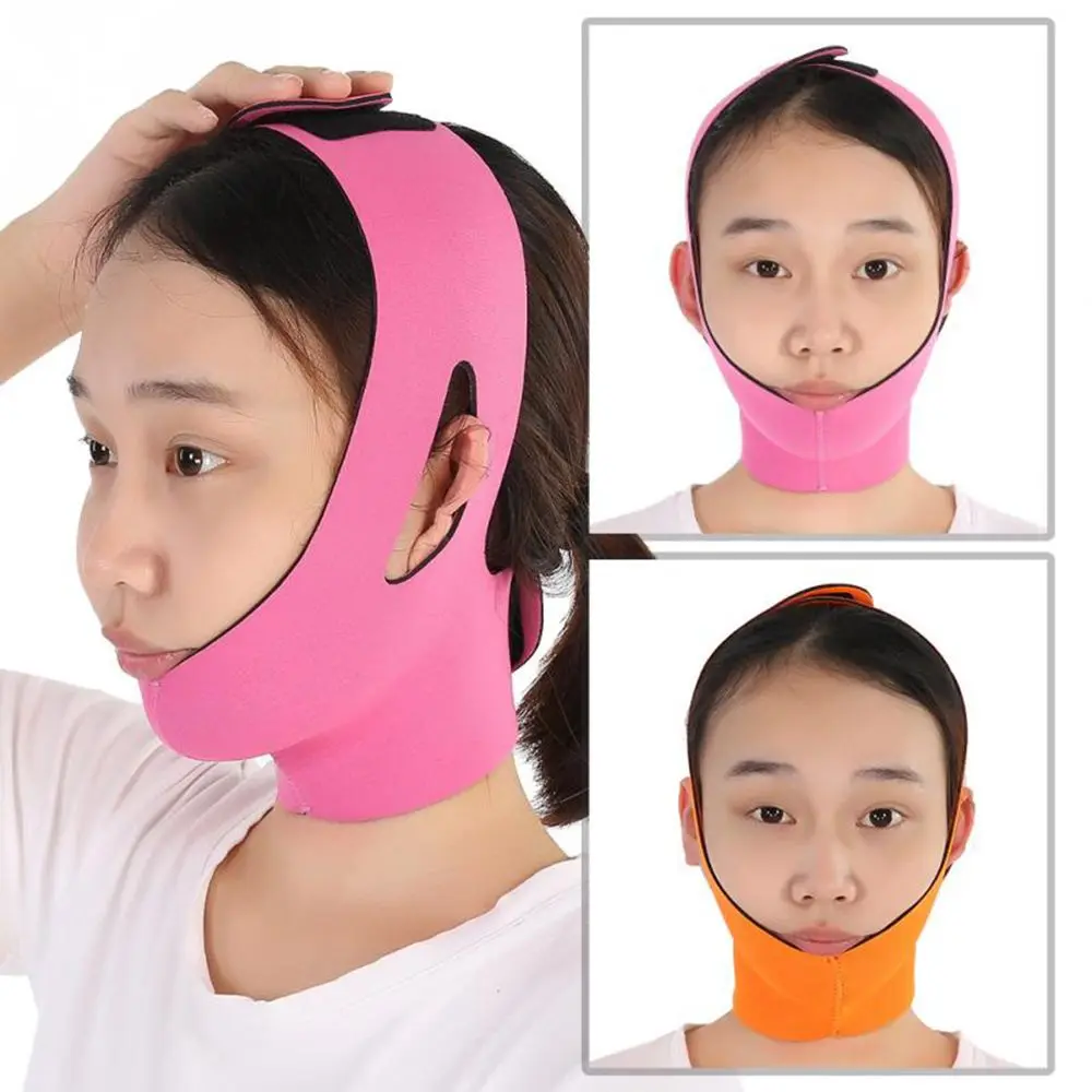 ผู้หญิงบางหน้าลด Double Chin เครื่องนวดหน้าเครื่องมือความงาม Face Slimming BANDAGE Face-Lift เข็มขัด