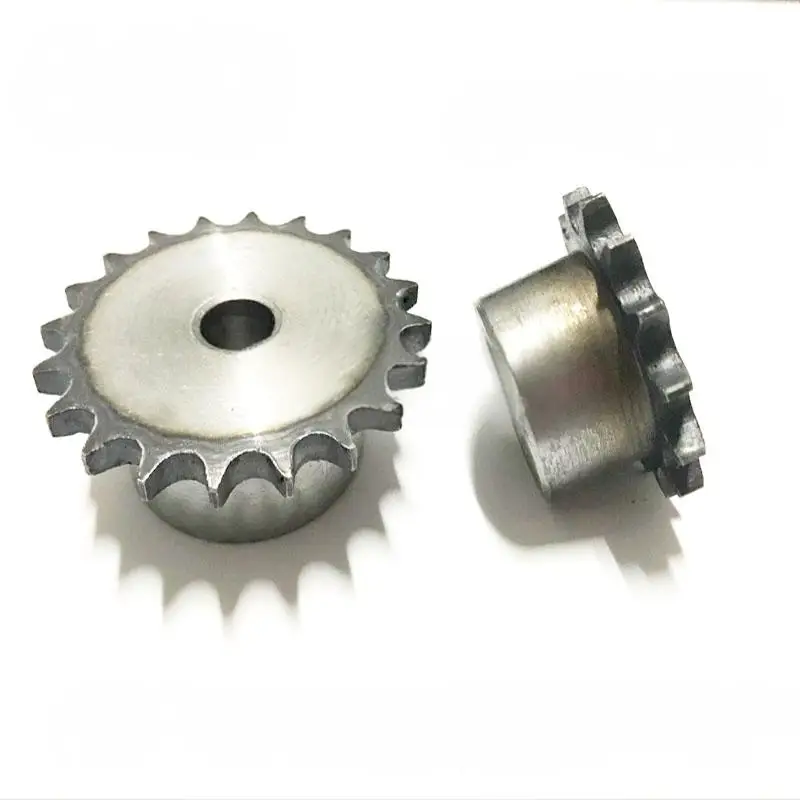 

08B Sprocket Chain Wheel 21/22/23/24/25/26/27/28/29/30-34 Teeth Pitch 12.7mm 45 # Carbon Steel Industrial Cam Drive Chain Wheel