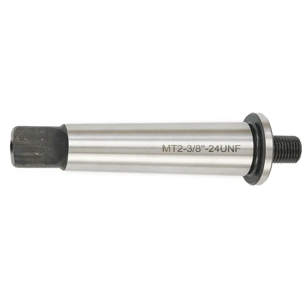 MT2 To 3/8 24 Threaded Drill Chuck Arbor, Hardened Morse Taper Adapter, Precision Ground, Compatible With Threaded Drill Chucks