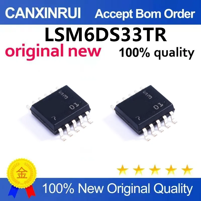 （5pcs-10pcs）New original LSM6DS3TR-C silk screen 117 patch LGA-14 6DoF inertial measurement chip