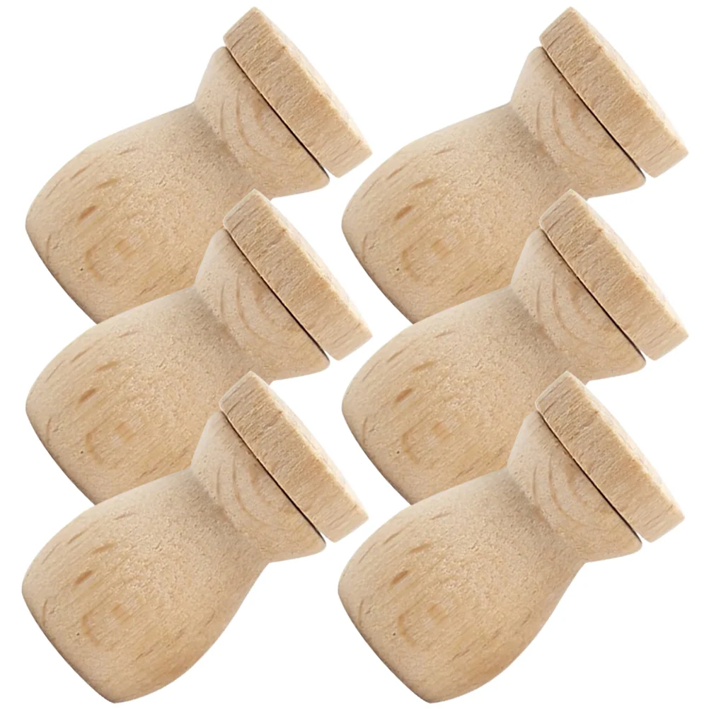 

6 Pcs of The Lid Wooden Essential Oil Bottle Expansion Fragrance Pendant Accessories 6pcs Diffusers for Oils Perfume Small