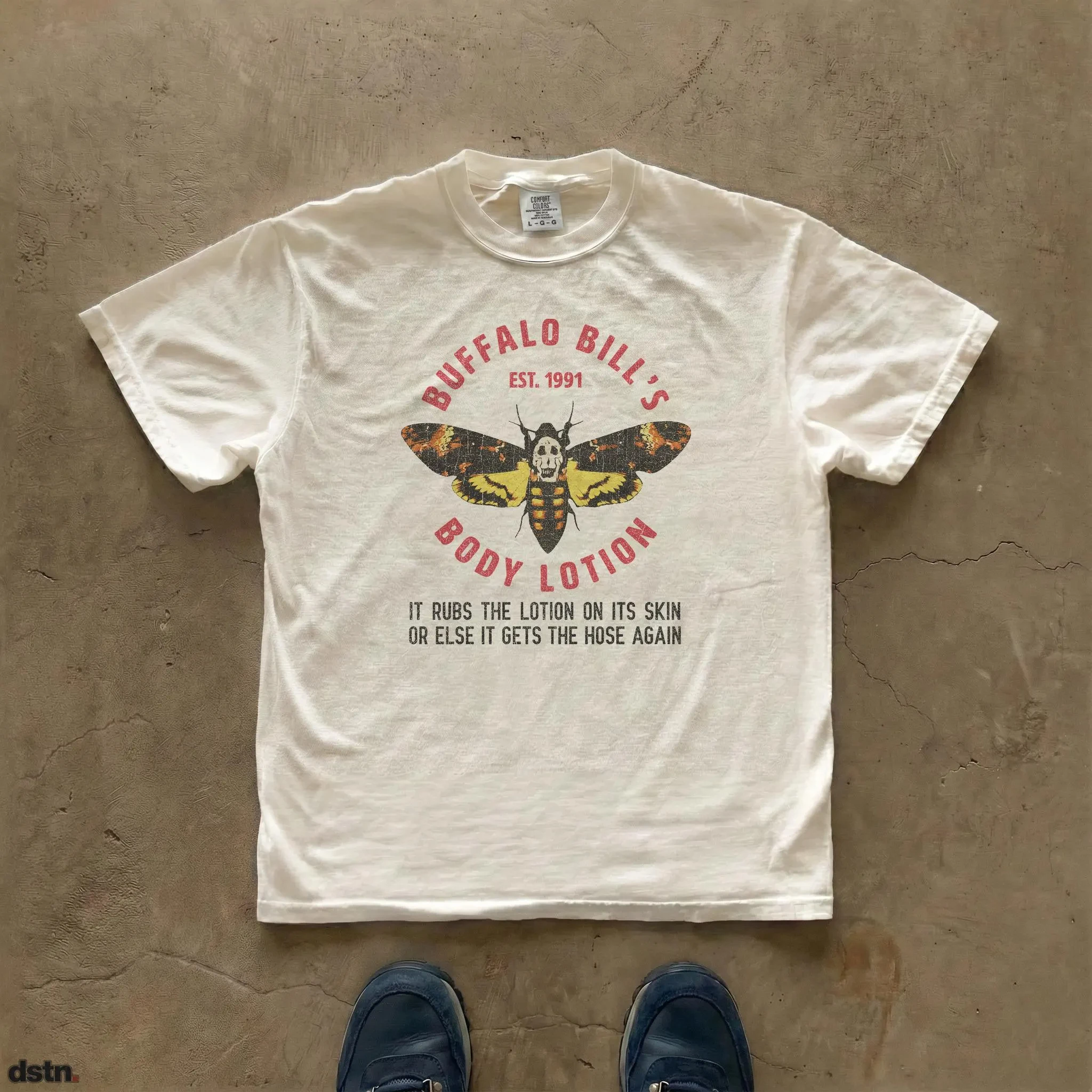Men's Summer Retro Silence of The Lambs  T-Shirt Unisex Cotton and Breathable Tee Men's Round Neck Oversized Short Sleeve