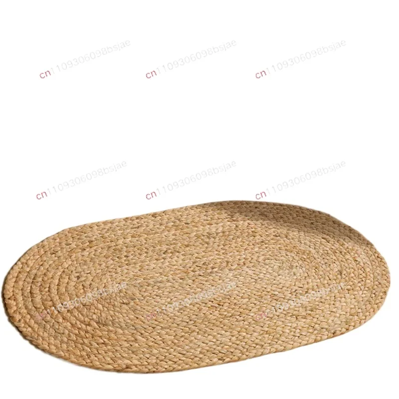 Imported natural pure jute hand-woven carpet