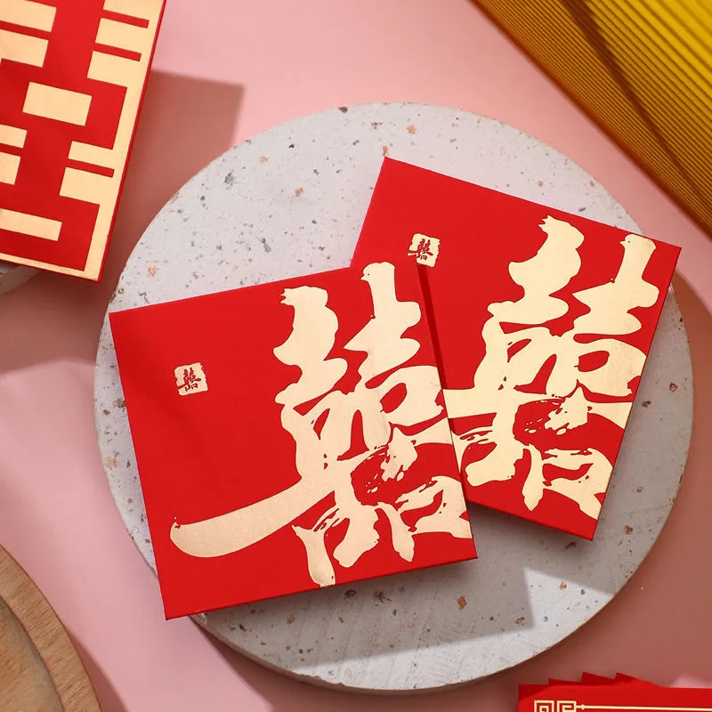 

30pcs Wedding Red Packet Red Envelope Chinese Hot Money Envelope Creative Thickened Cardboard New Year Wishes