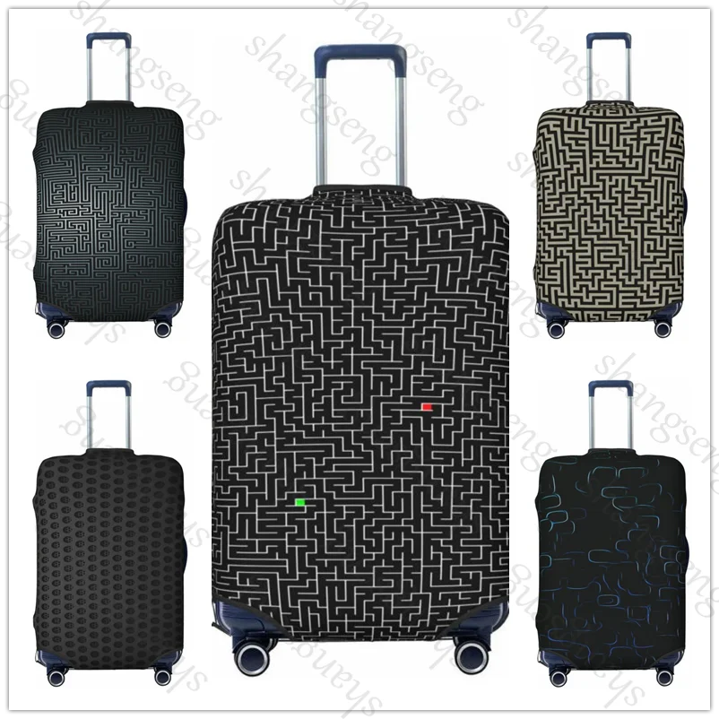 

Black maze Travel suitcase protective case, suitcase cover, elastic protection, washable Luggage cover, 18-32 in