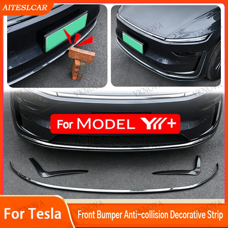 For Model YL 6Seat 2026 YJuniper Car Front Bumper Lip Splitter Spoiler Skirt Protector Body Trim Bumper Lip Strip Car Side Skirt